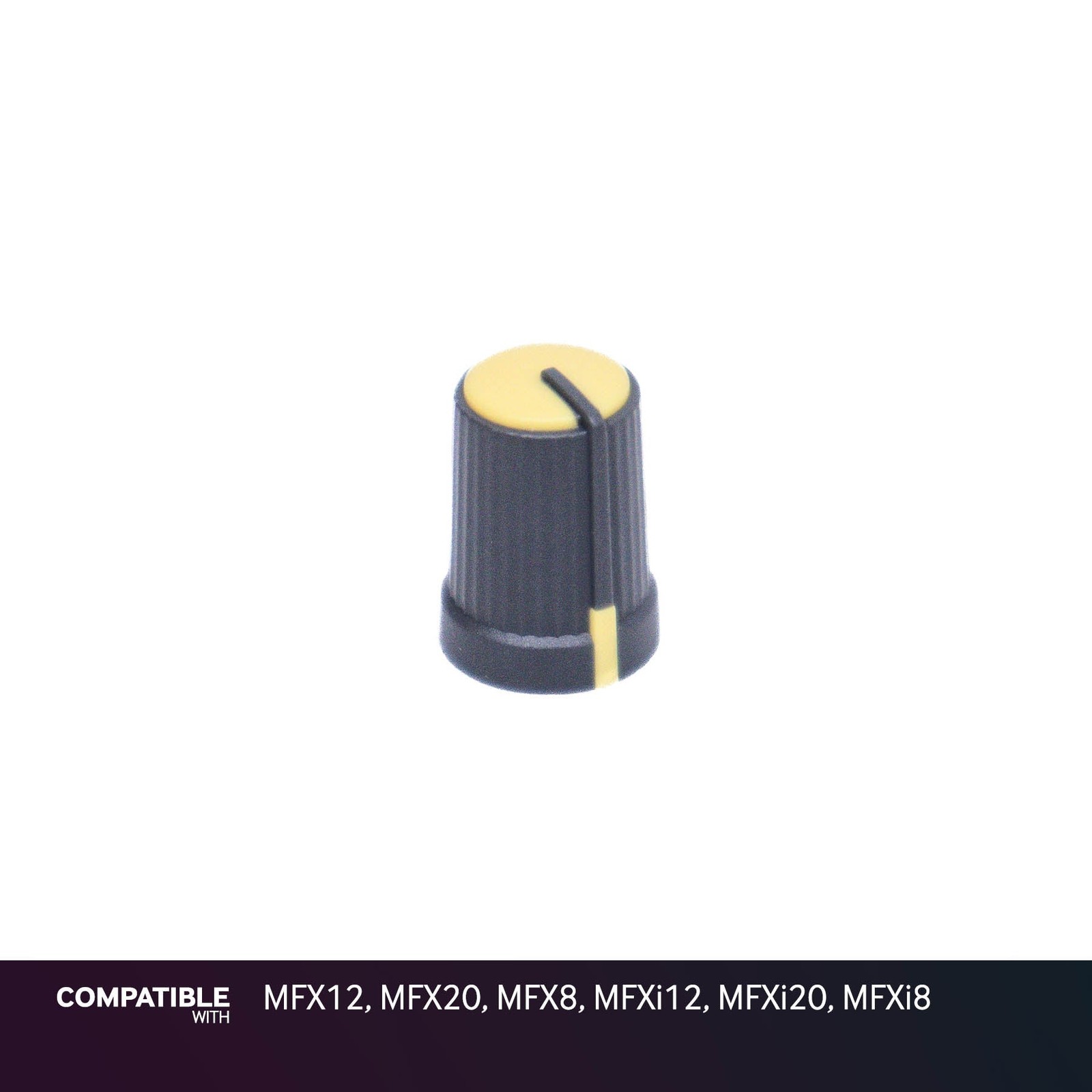 Soundcraft Yellow Pan Knob for MFX12, MFX20, MFX8, MFXi12, MFXi20, MFXi8