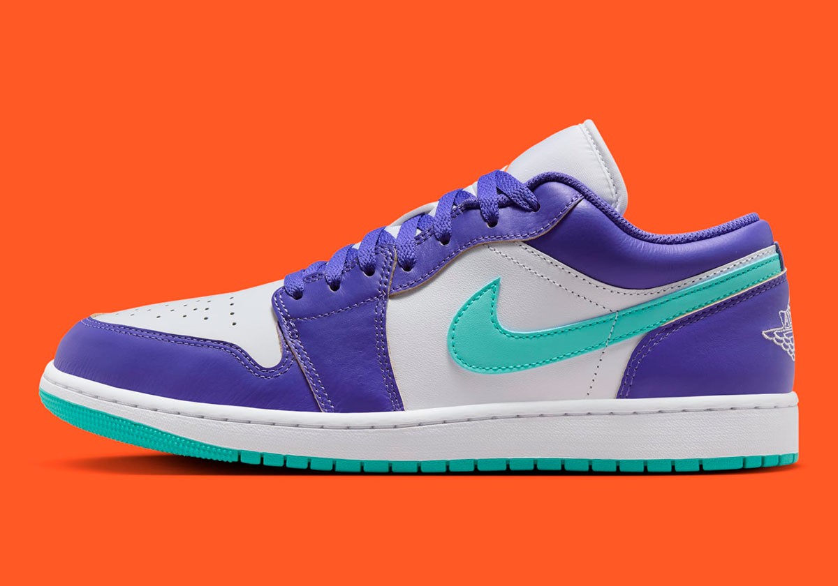 Nike Air Jordan 1 Retro Low Psychic Purple Hyper Jade White Nby HJ9013-550 sz 13