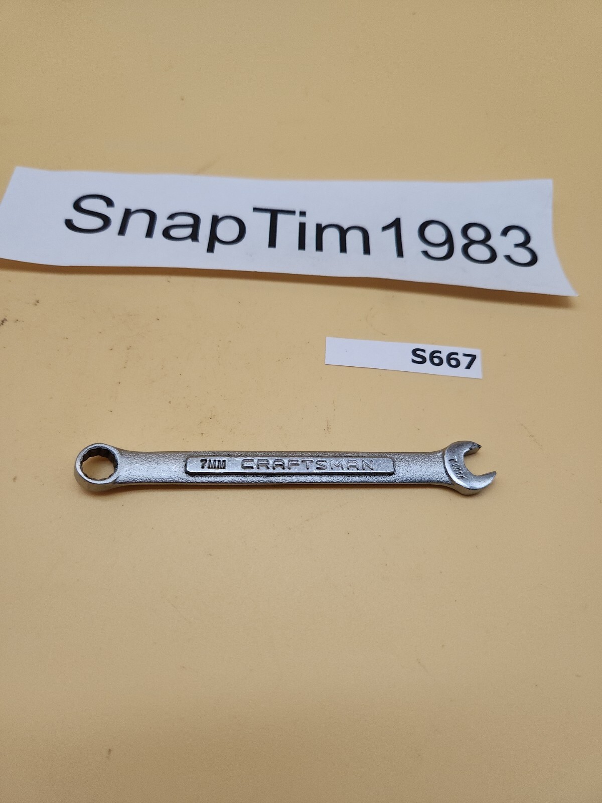 Craftsman Tools  7mm  Combination Wrench 42911  12pt USA