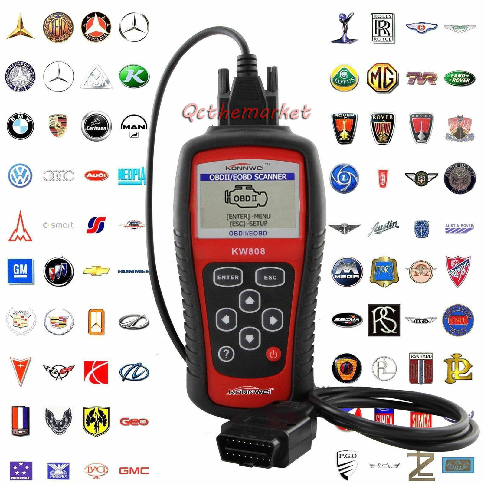 MaxiScan MS509 KW808 OBD2 EOBD Scanner Car Code Reader Tester Diagnostic Tool