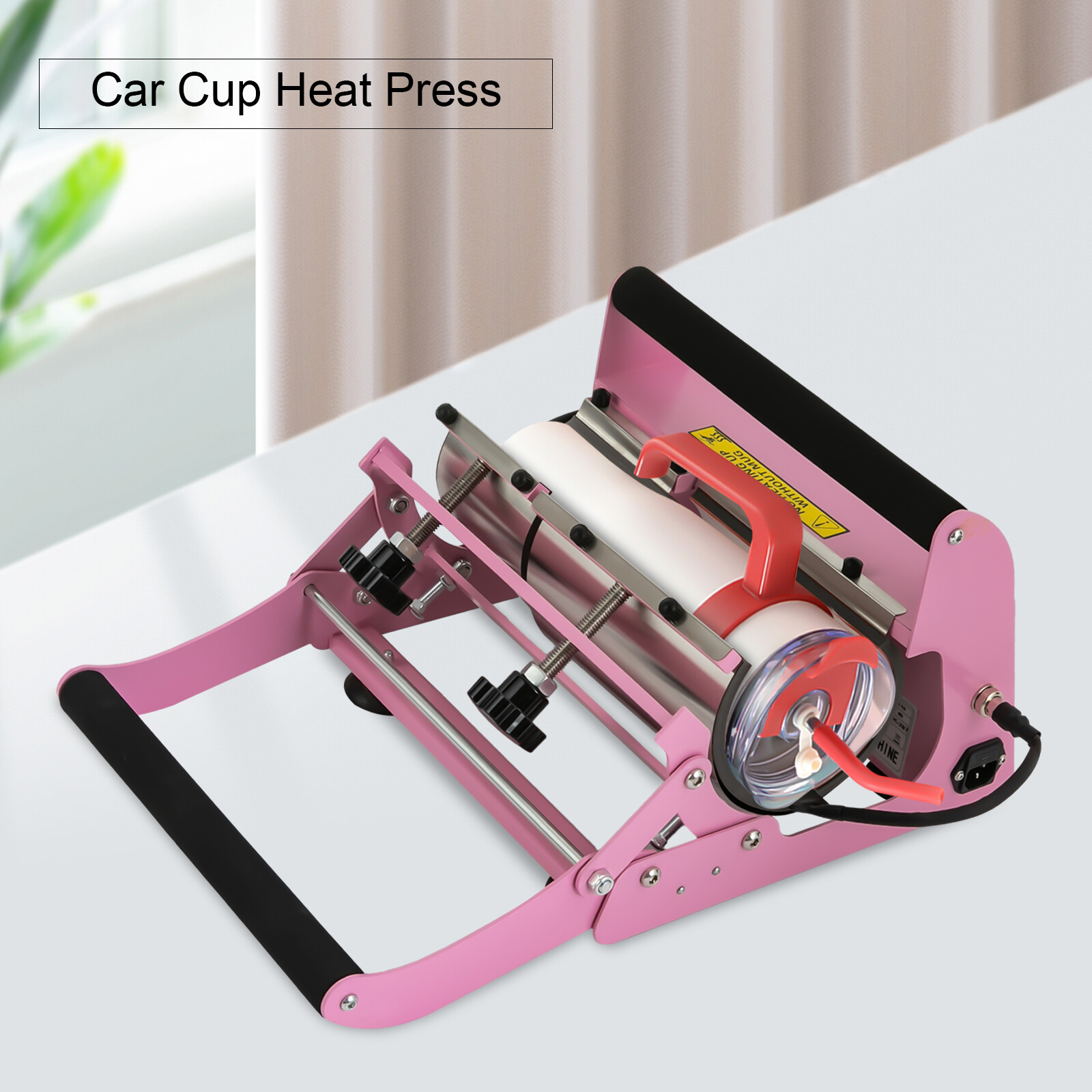 Pink Car Cup Mug Press Heat Machine Tumbler Heat Press Machine 500W 110V NEW