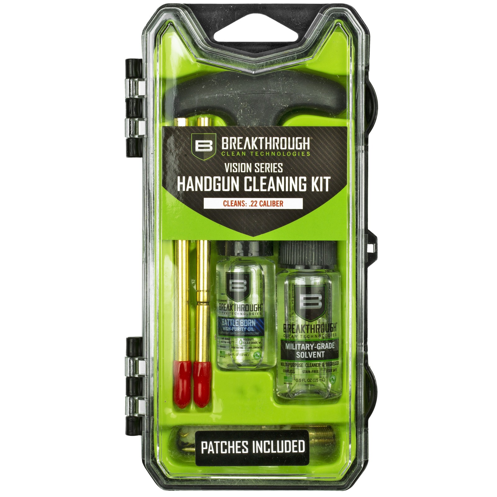 Breakthrough Clean BTECC22 Vision Series Cleaning Kit 22 Cal Pistol/10 Pieces Mu