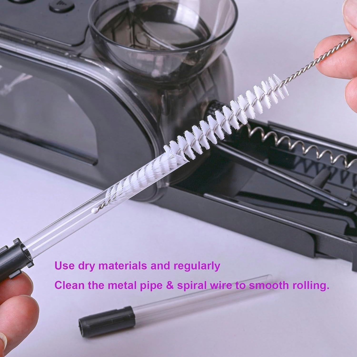Portable Cone Rolling Machine with Auto Loader & Grinder for 8mm Cigarettes