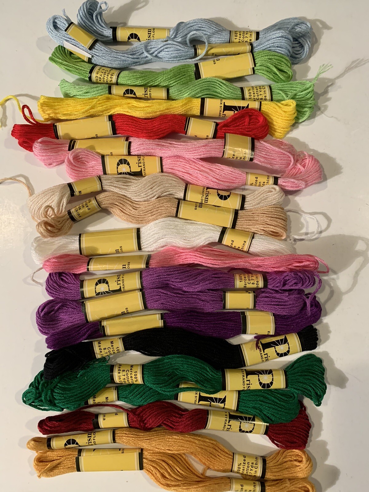 Prism 6-strand Floss 21 Skeins Of 8.7 Yds Each 100% Mercerized Cotton Varied Col