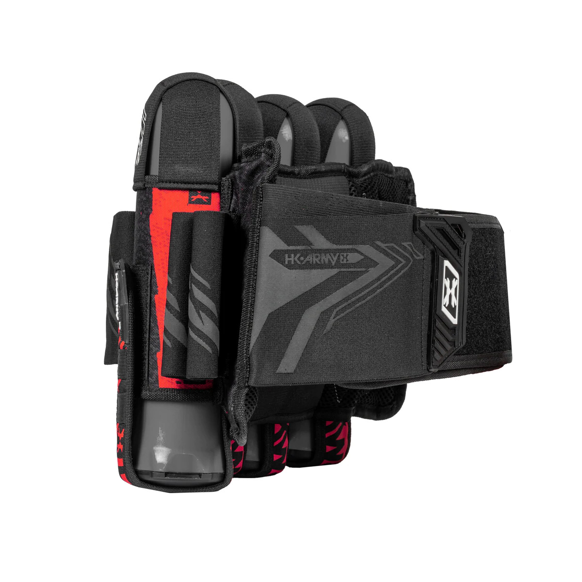 New HK Army Eject 4+3+4 Paintball Pod Harness / Pack - Boost Black/Red