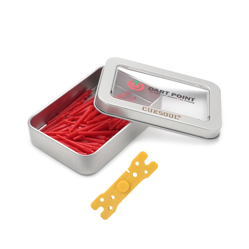 CUESOUL OTO Small Thread Plastic Dart Soft Tip Replacement 80 pcs with Dart Case