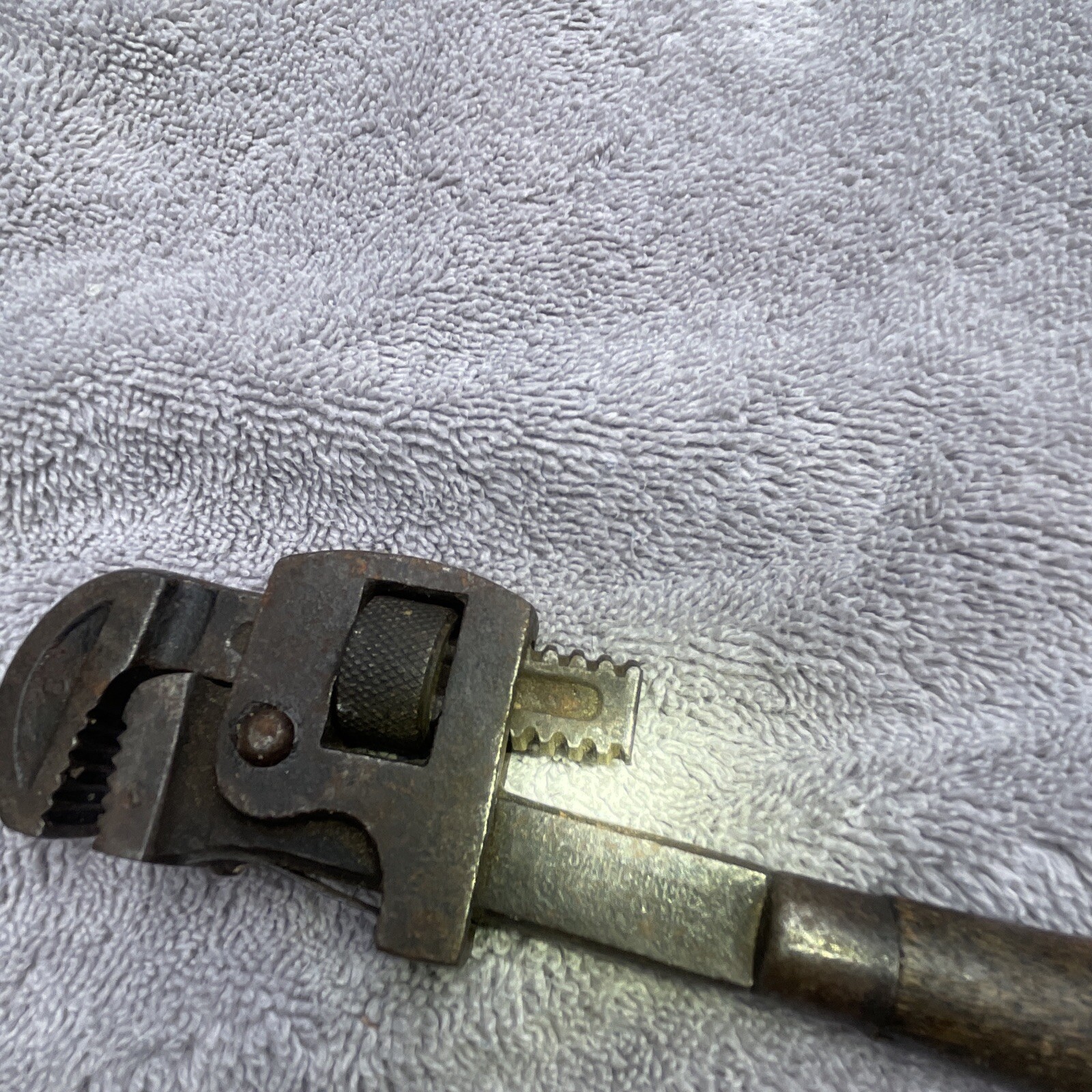 Monkey Wrench Wood Handle 7”