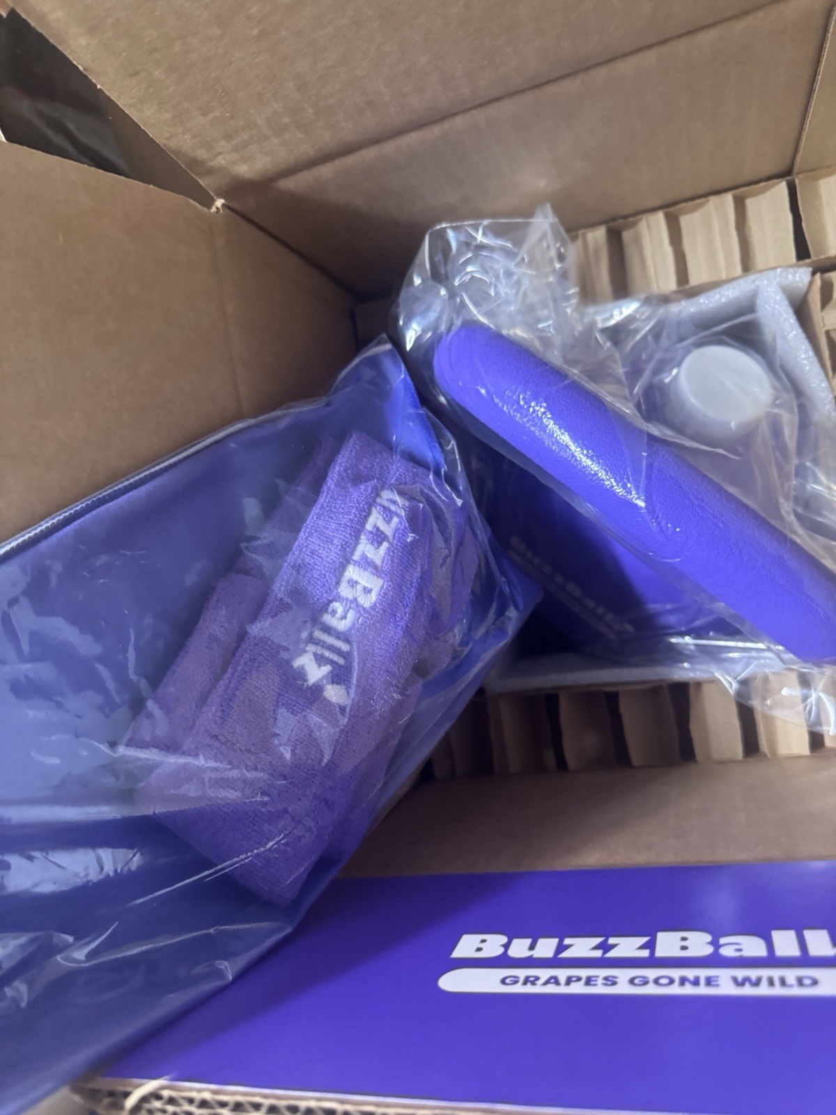 BuzzBallz KettleBallz Novelty Kettlebell Container Kit Empty Grape Promo