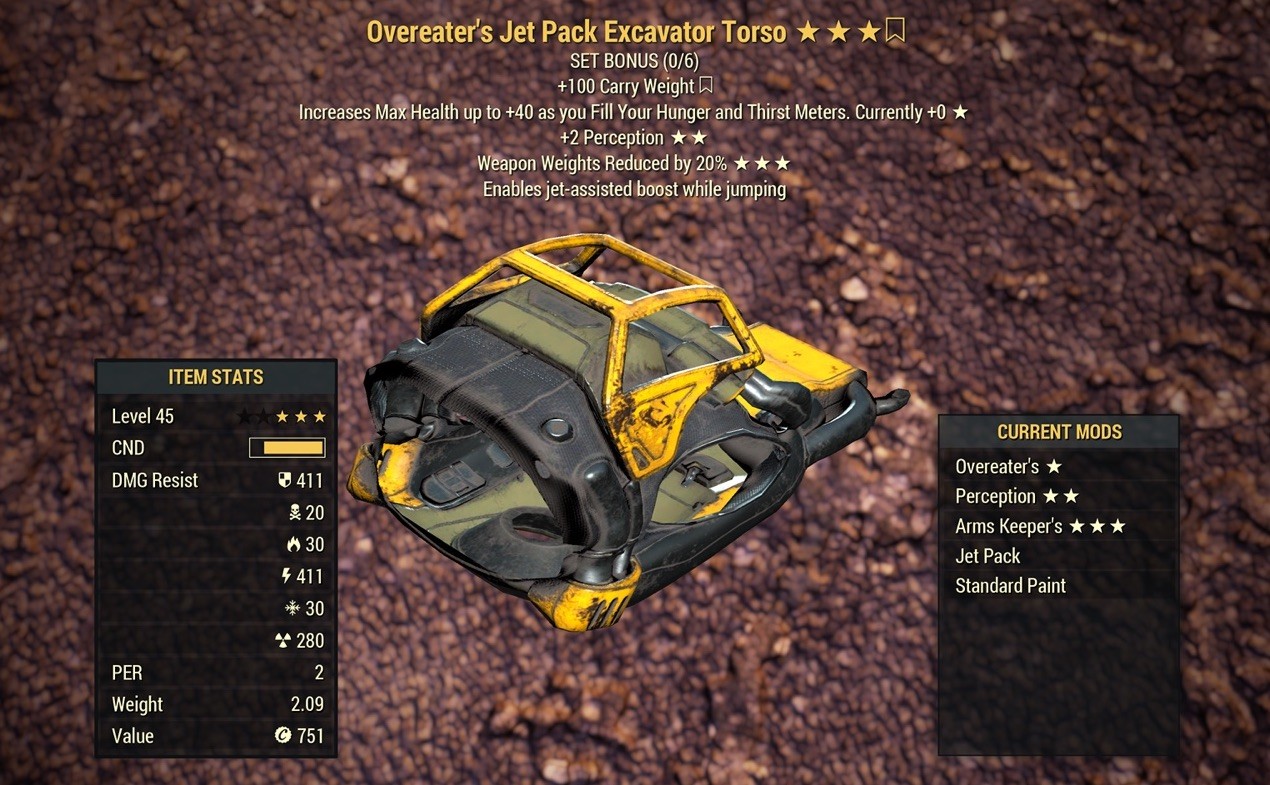 (Xbox) Legacy Jet Pack Excavator Power Armor Torso