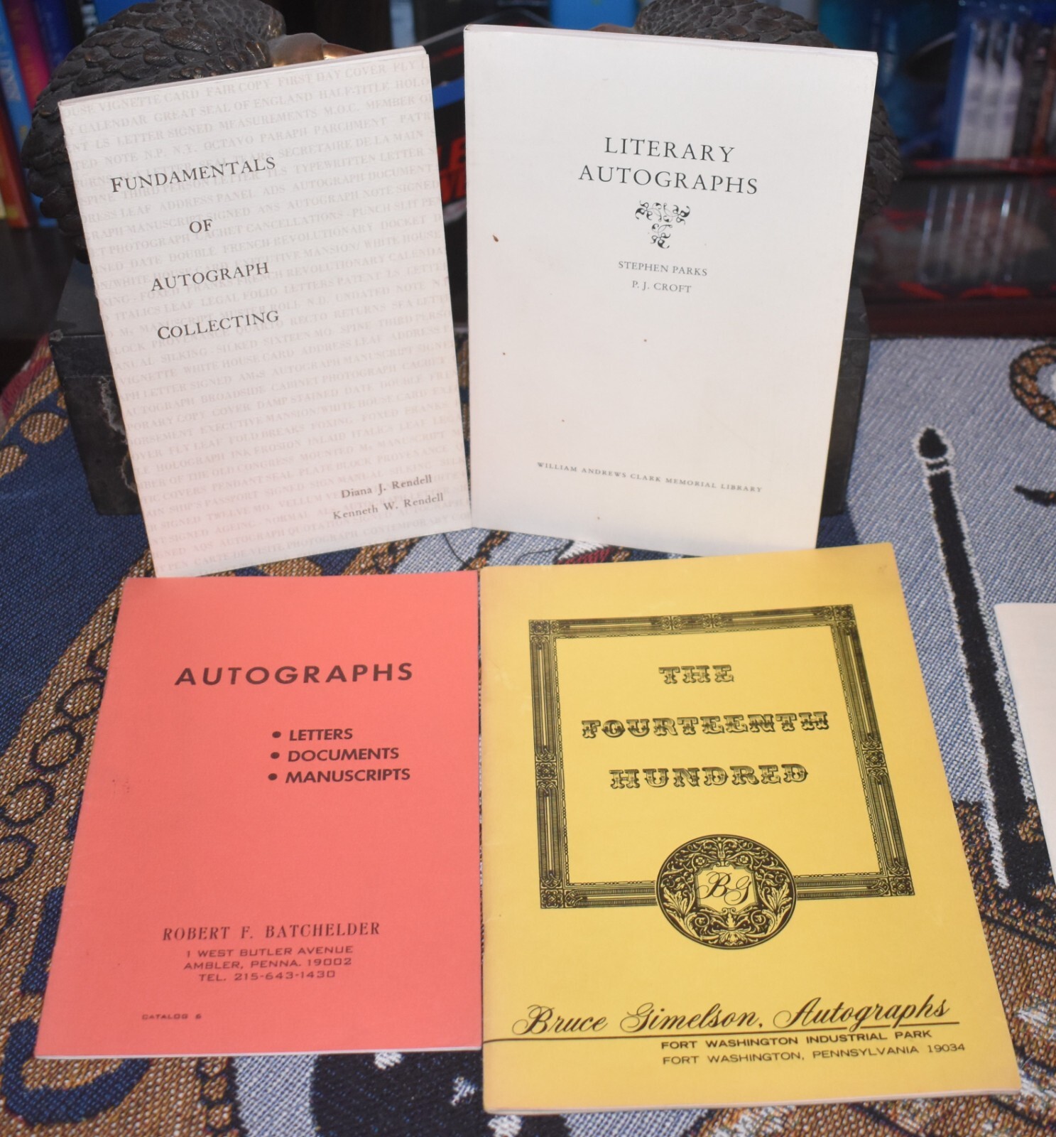 4 Vintage Autograph Collection Catalogues & Fundamentals of Autograph Collecting