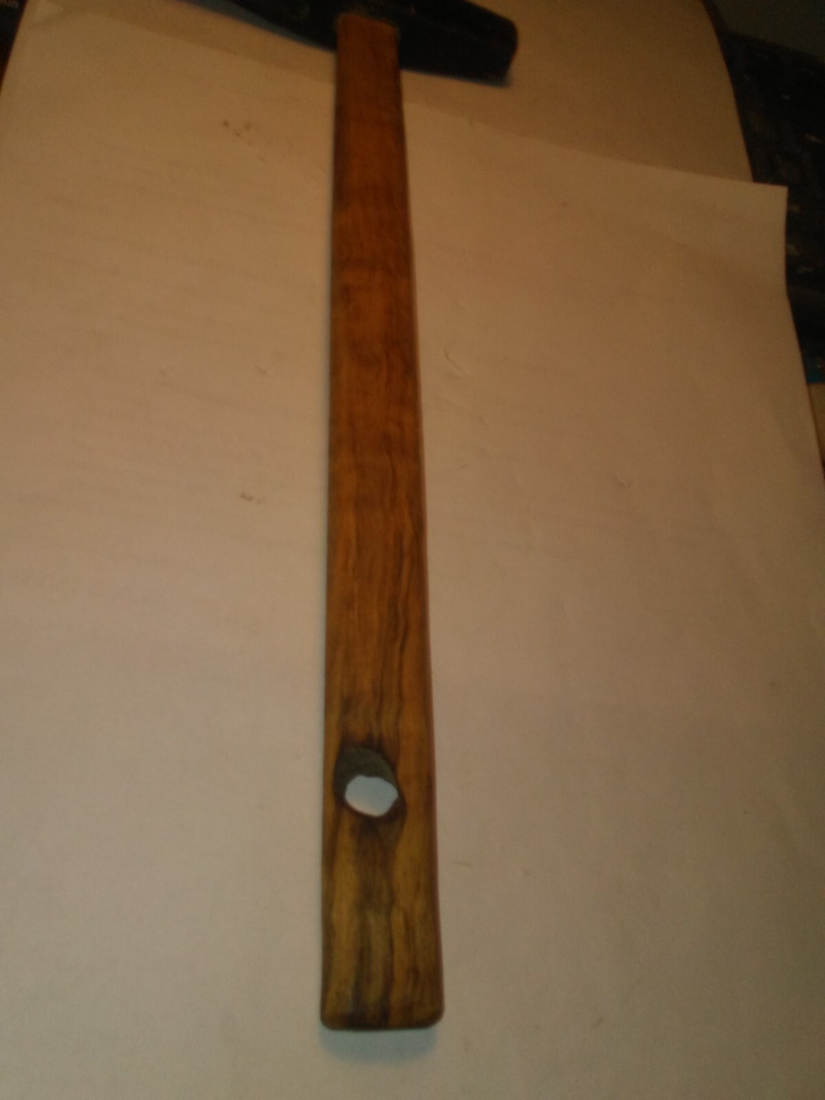 Vintage Upholsterer's Hammer Head + Tack Claw, Original Handle. 6.9 oz.