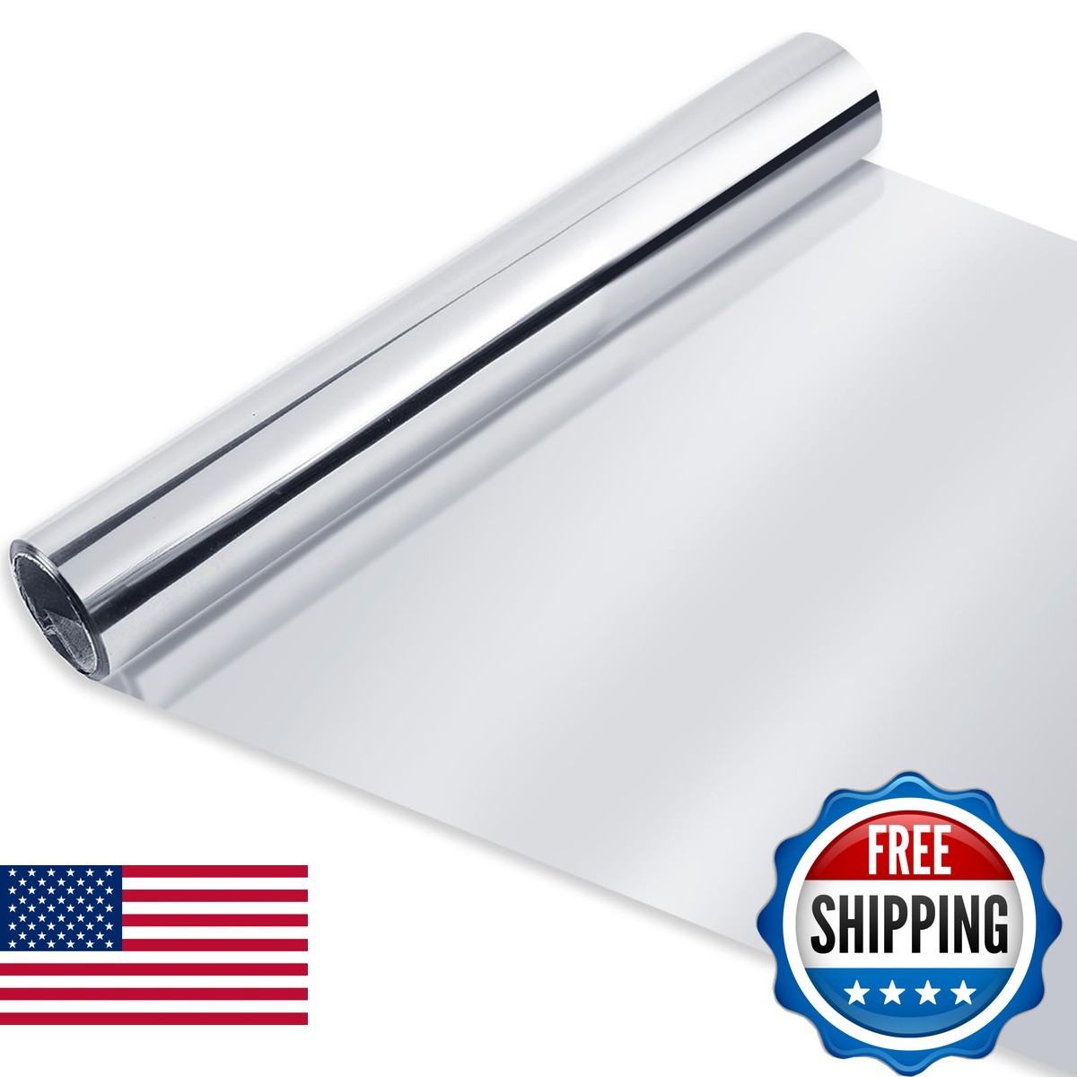 Ghguole Highly Reflective Mylar Film Roll 4FT x 30FT,2 Mil Silver,for Outdoor