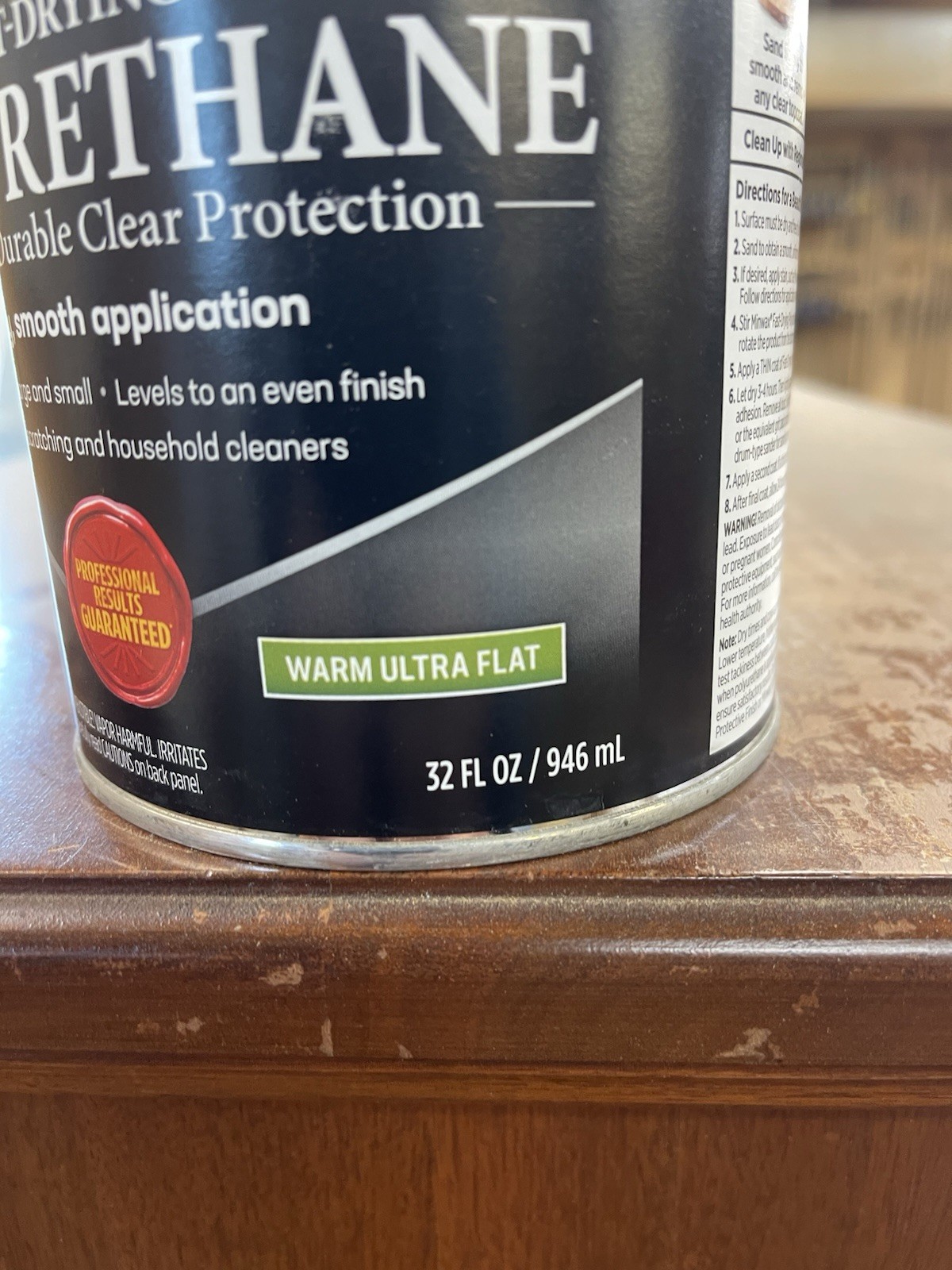 Minwax Fast Drying Premium Oil Polyurethane / Warm Ultra Flat/ 1 Quart