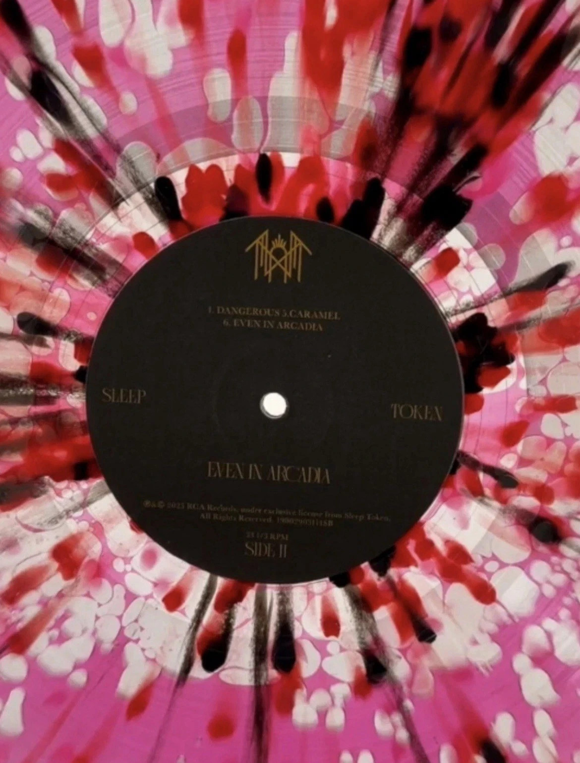 Sleep Token - Even In Arcadia Liquid Filled Pink + Splatter Vinyl Record 2LP