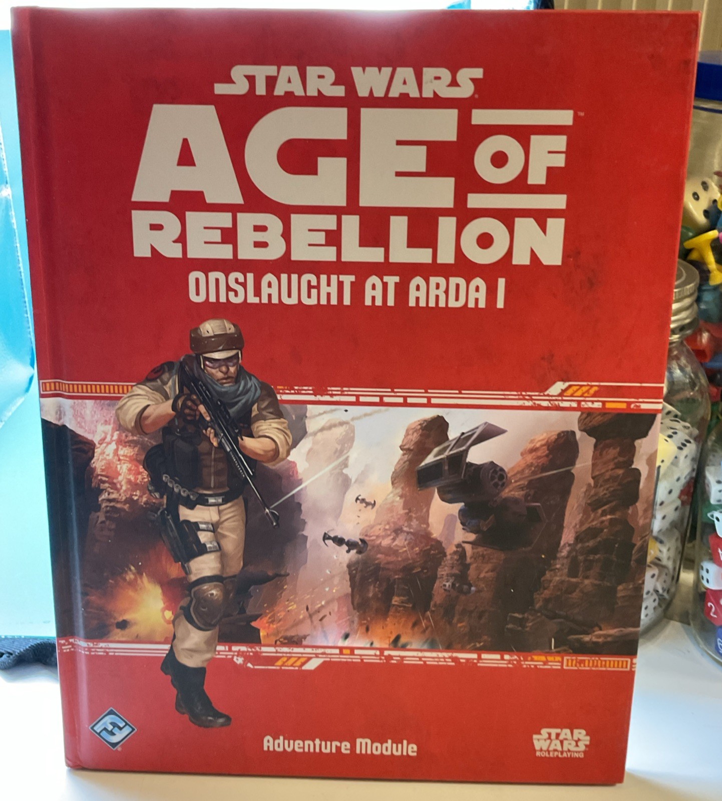 Star Wars RPG Age of Rebellion: Onslaught At Arda Adventure Module HC | VG+