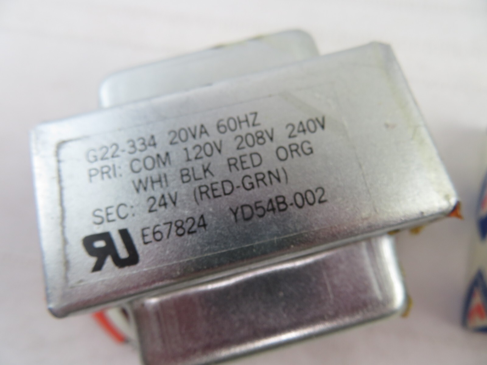 JOHNSTONE CONTROL TRANSFORMER G22-334 20VA Rated