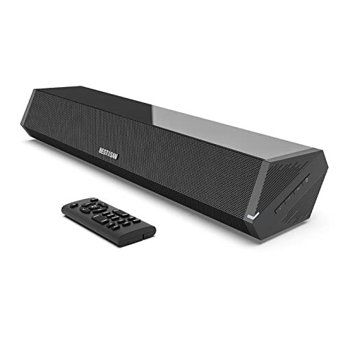 Bestisan Sound Bars for TV, 16'/50W Small Soundbar for TV, Sound 16inch Black