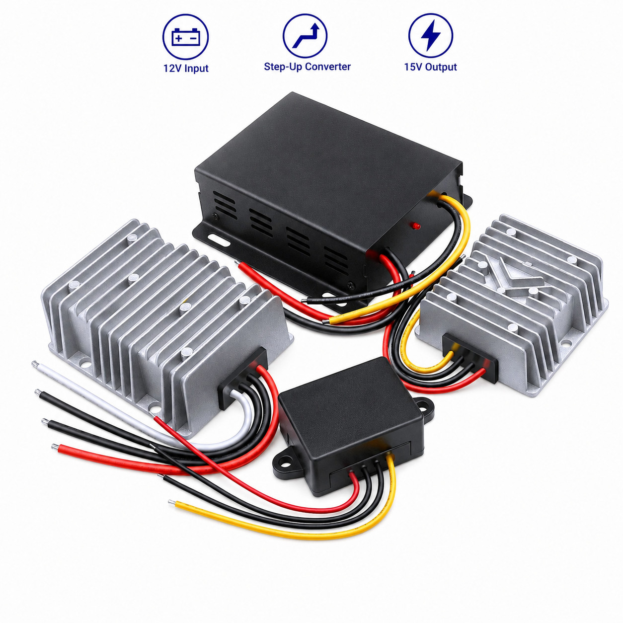 12V to 15V DC-DC Step Up Boost Converter 1-30A Voltage Regulator Module Inverter