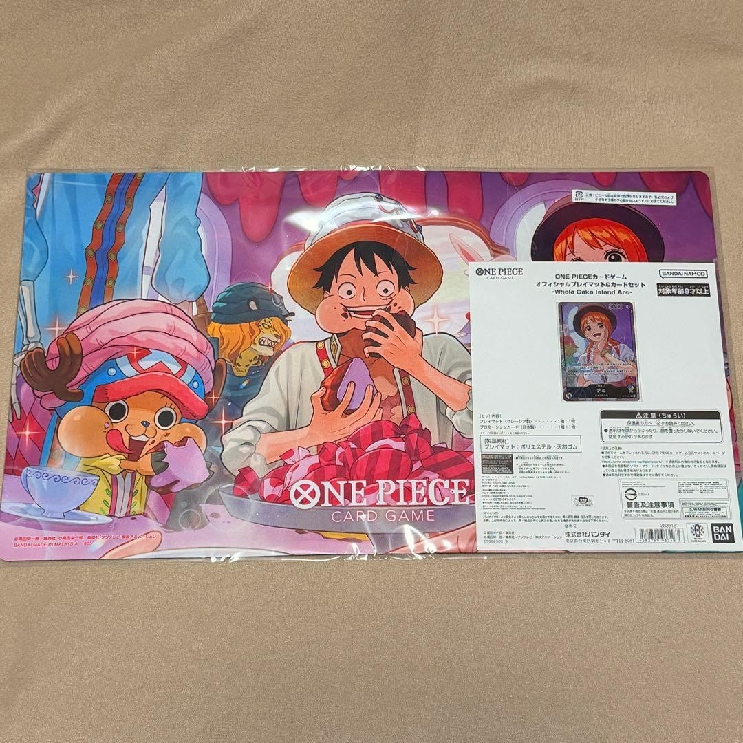 ONE PIECE Card Game official playmat promo set Nami whole cake island japanese