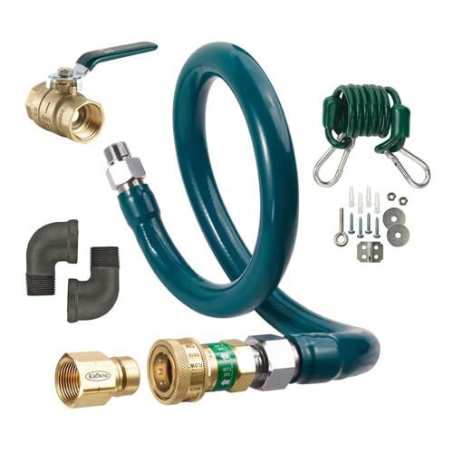 Krowne M7548K Gas Connector Complete Kit, 3/4"" x 48"""