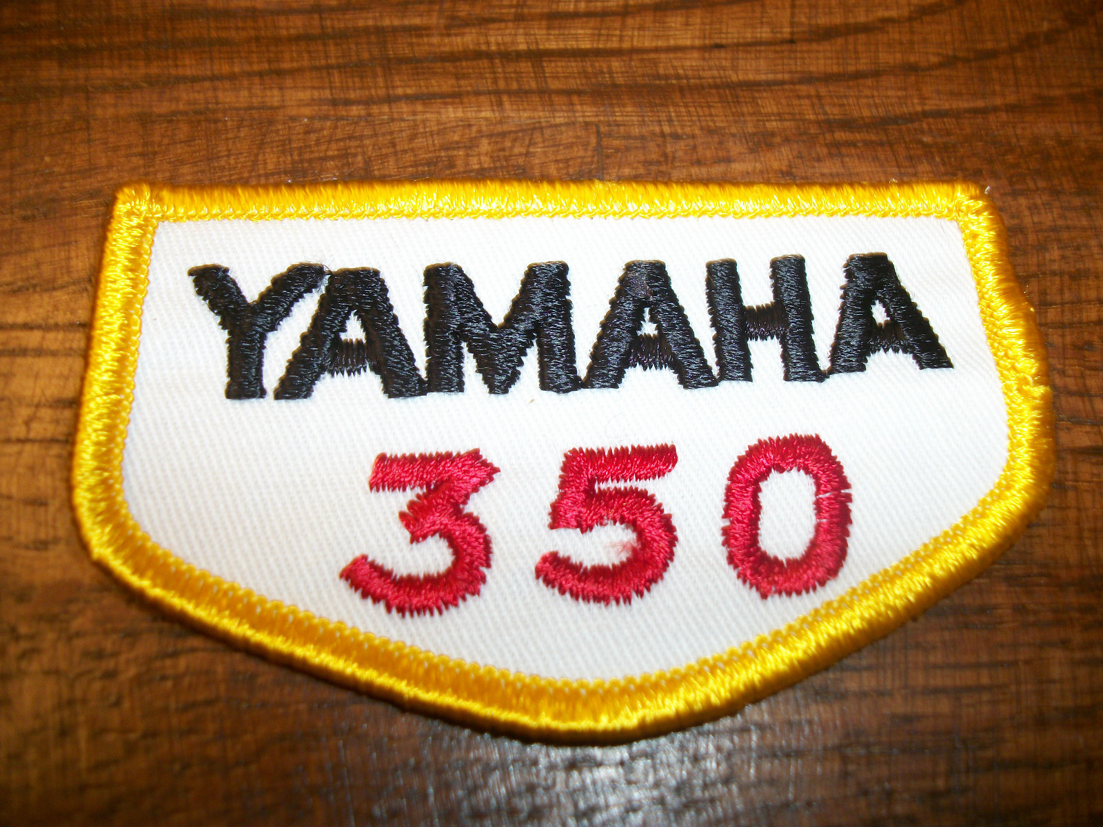 Yamaha 350 patch Vintage Embroidered 1970s NOS RD350 TT350  Warrior Raptor