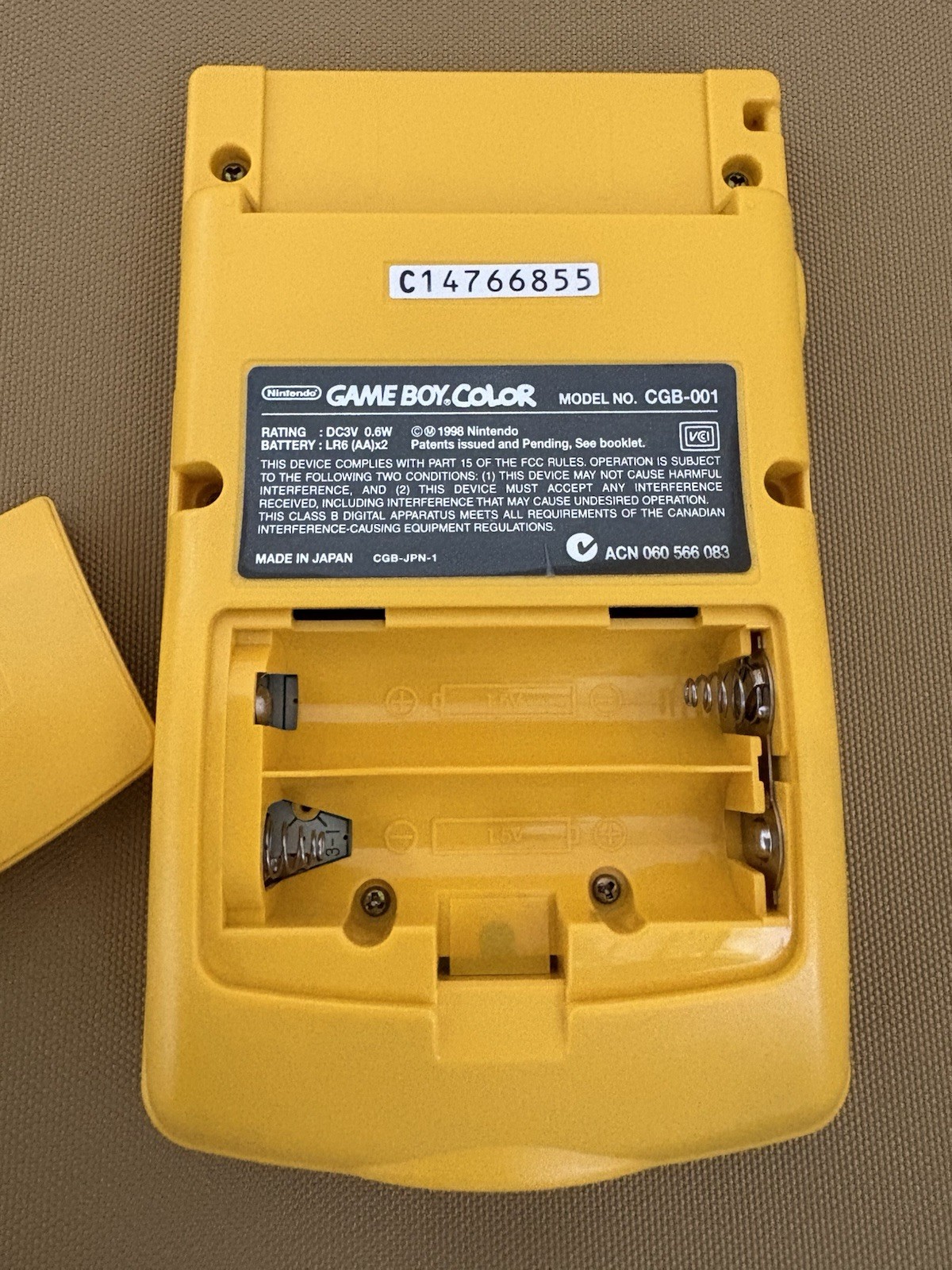 Nintendo Game Boy Color Handheld System - Yellow