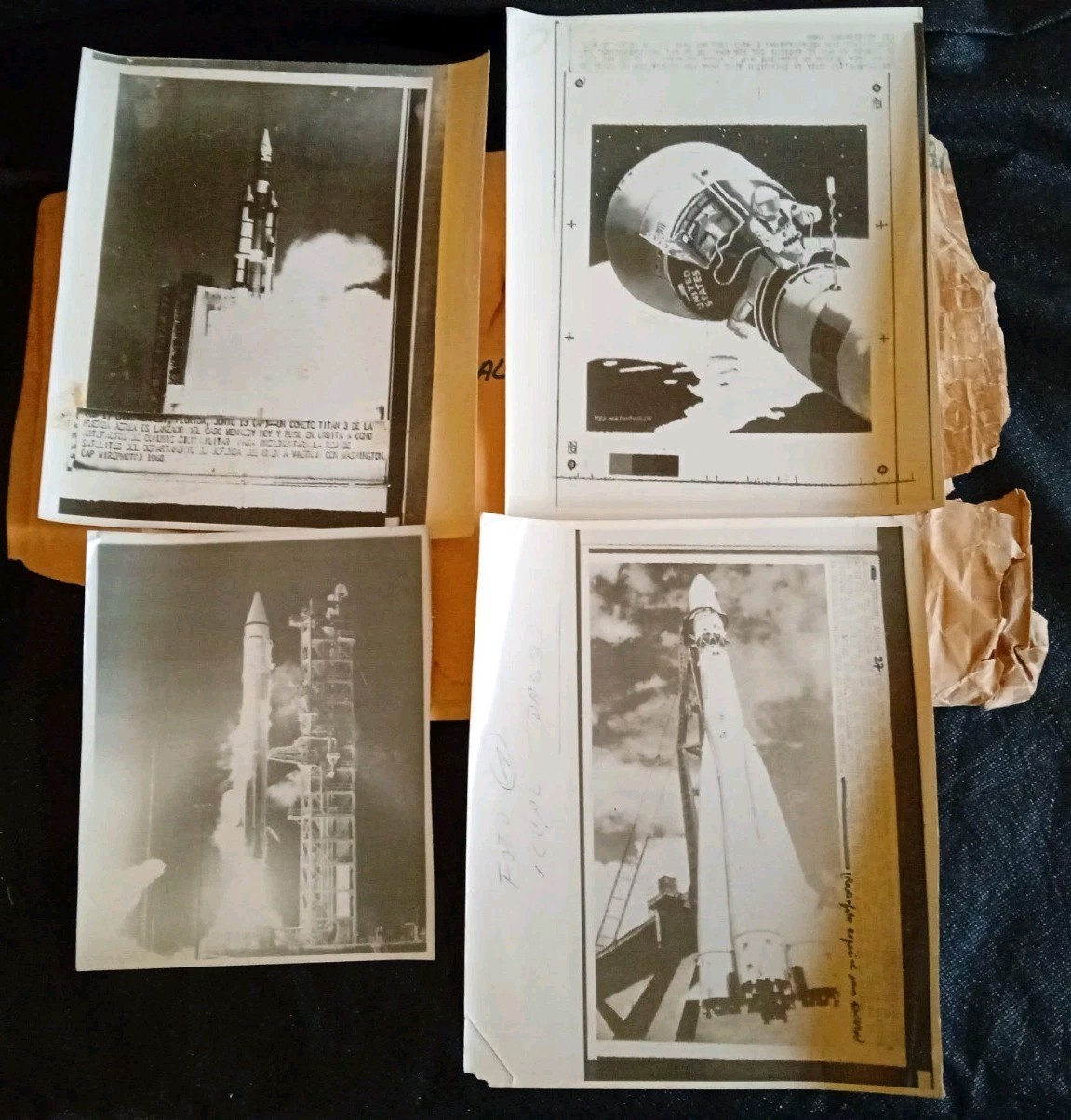 Vintage 1960s NASA Space Program Press Archive - 16 Photos & 5 Negatives - DHL