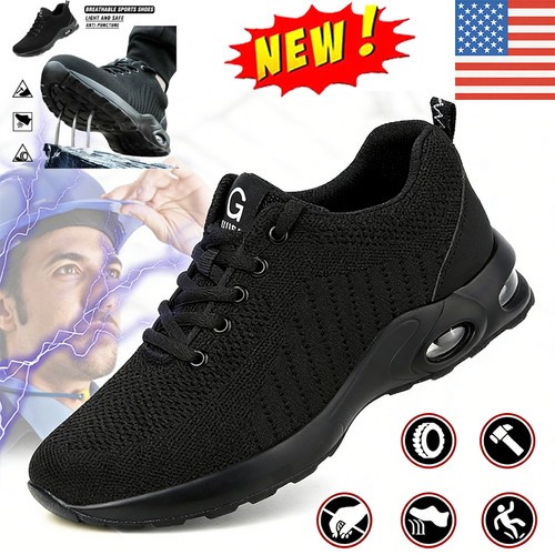 Indestructible Safety Work Shoes Steel Toe Breathable Work Boots Mens' Sneakers*