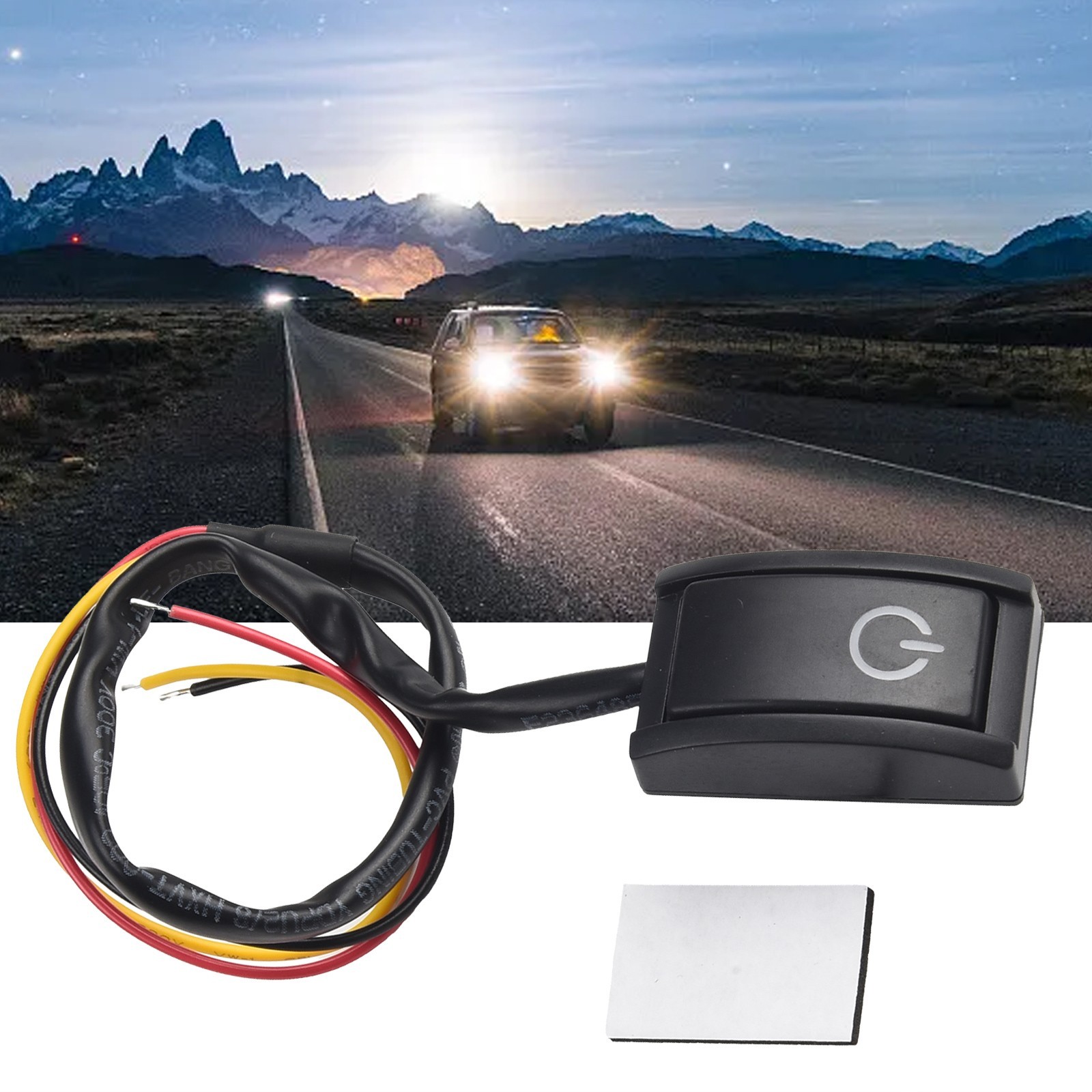 Car Kit Kit Button Switch Button Switch Plastic Double Sided Tape