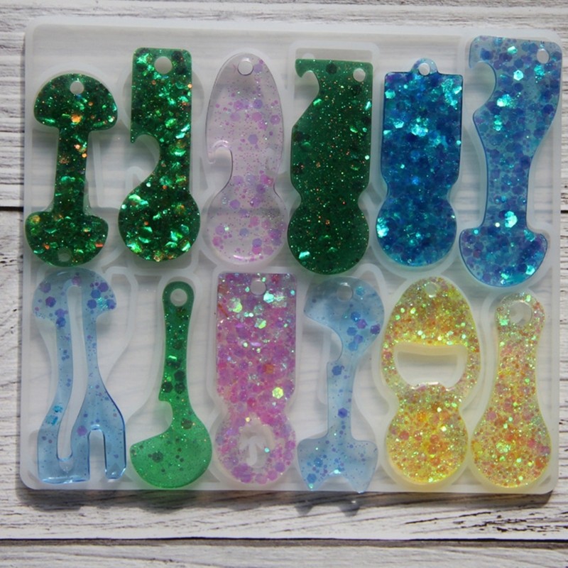 Long Time Use Washable Silicone Mould for Handcraft Trolley Tokens Keyrings