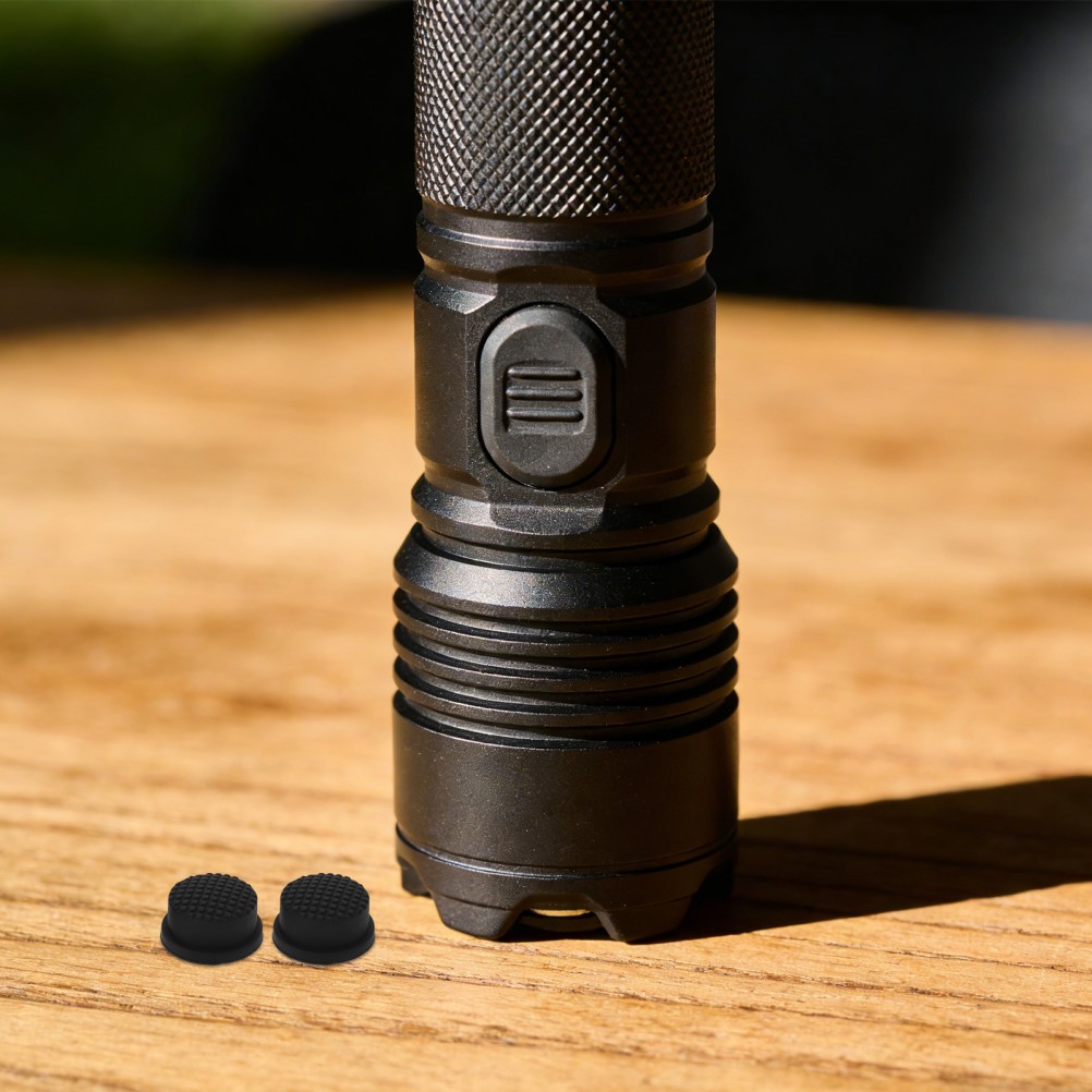 2 PCS Waterproof Rechargeable Flashlight Led Accessory Cap Electric Switch