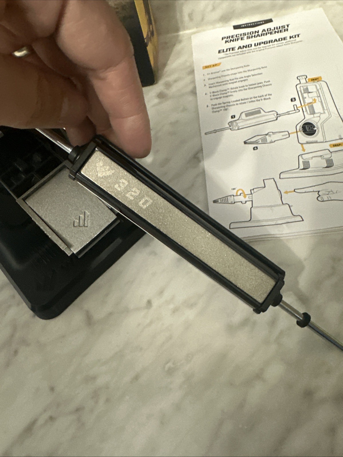 Work Sharp Black ‎Precision Adjust Knife Sharpener WSBCHPAJ Used