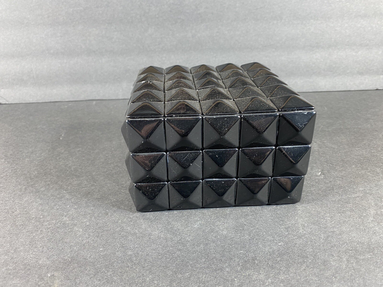 Decorative Geometric Style Black Decor Box