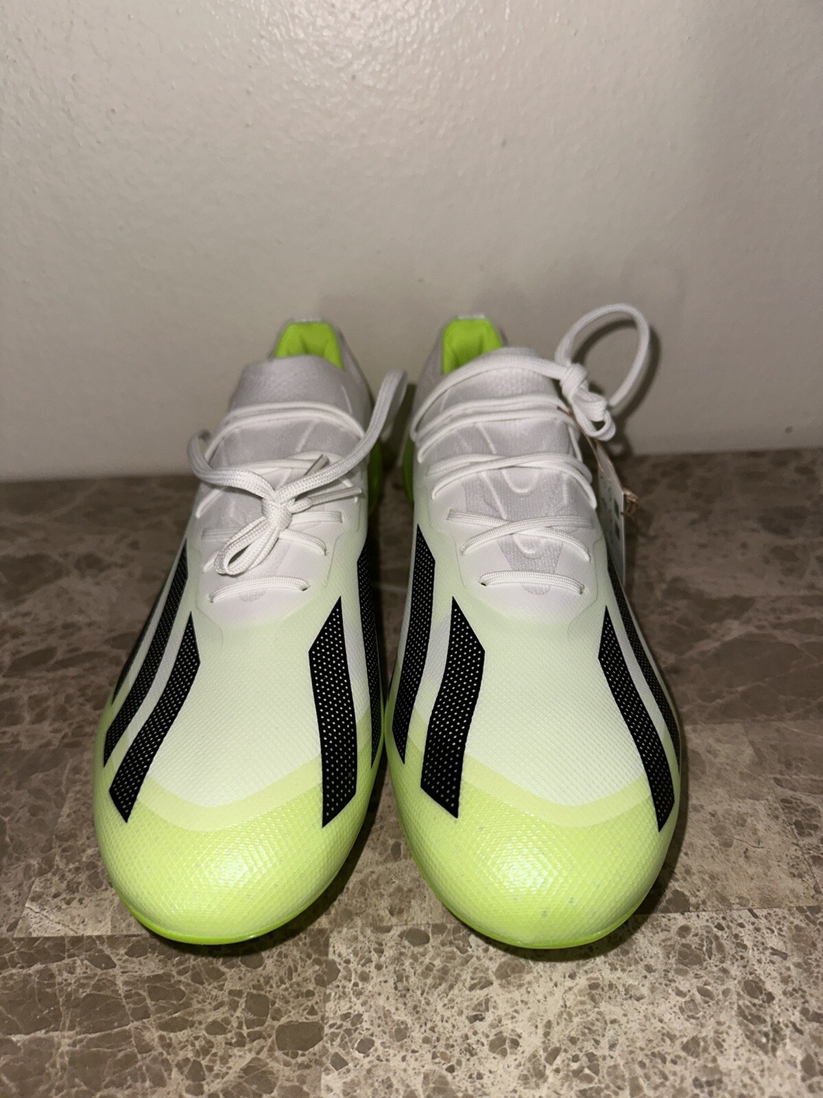Adidas X Crazyfast.1 FG Lemon Green White Mens Soccer Cleats HQ4516 Size 11.5
