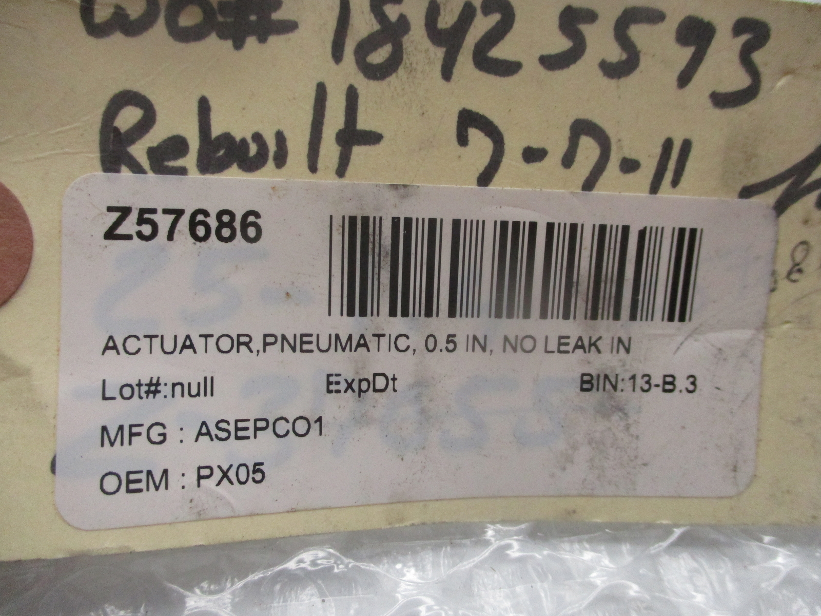 ASEPCO Z57686 ACTUATOR NSNP
