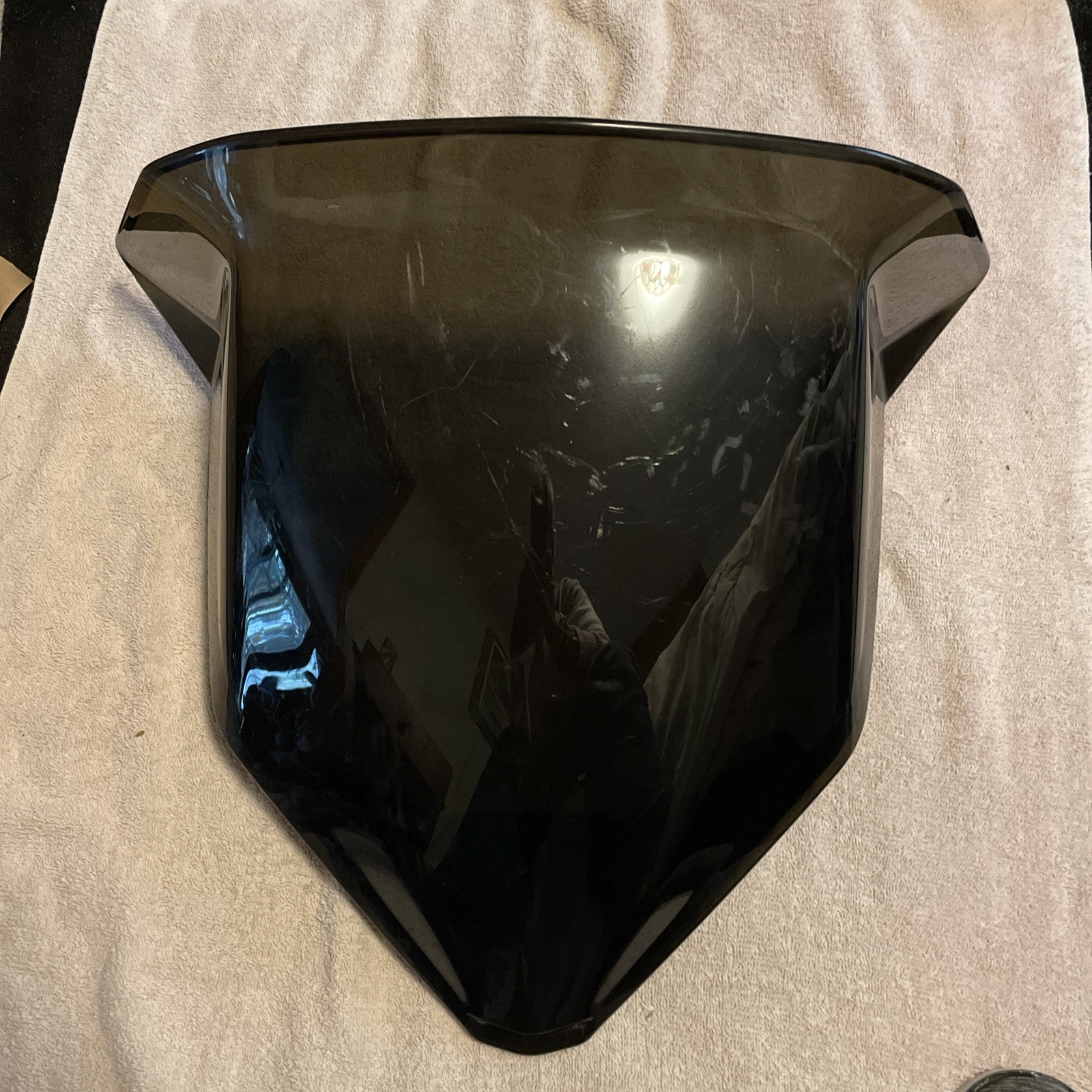 Low Dark Windshield & Support 400mm 24-26 SKI DOO Renegade 900 Ace X-RS      206