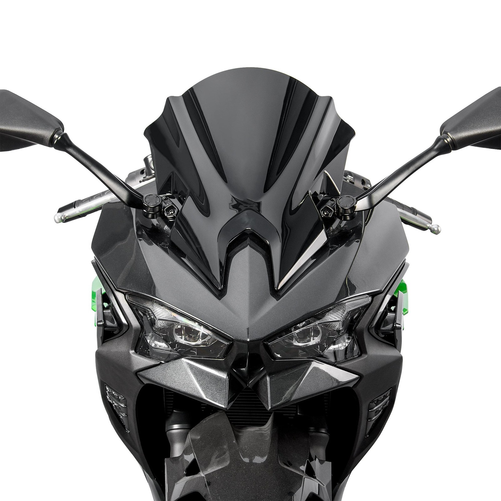 WOLFLINE ABS Windshield for Kawasaki Ninja 500 2024-2026 Windscreen Black