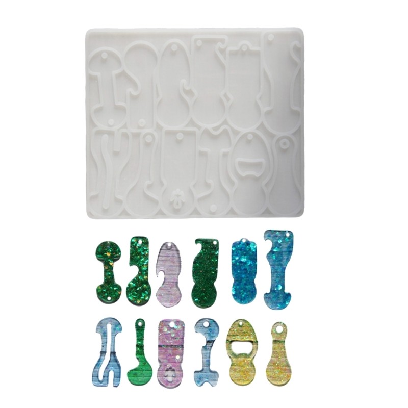 Long Time Use Washable Silicone Mould for Handcraft Trolley Tokens Keyrings
