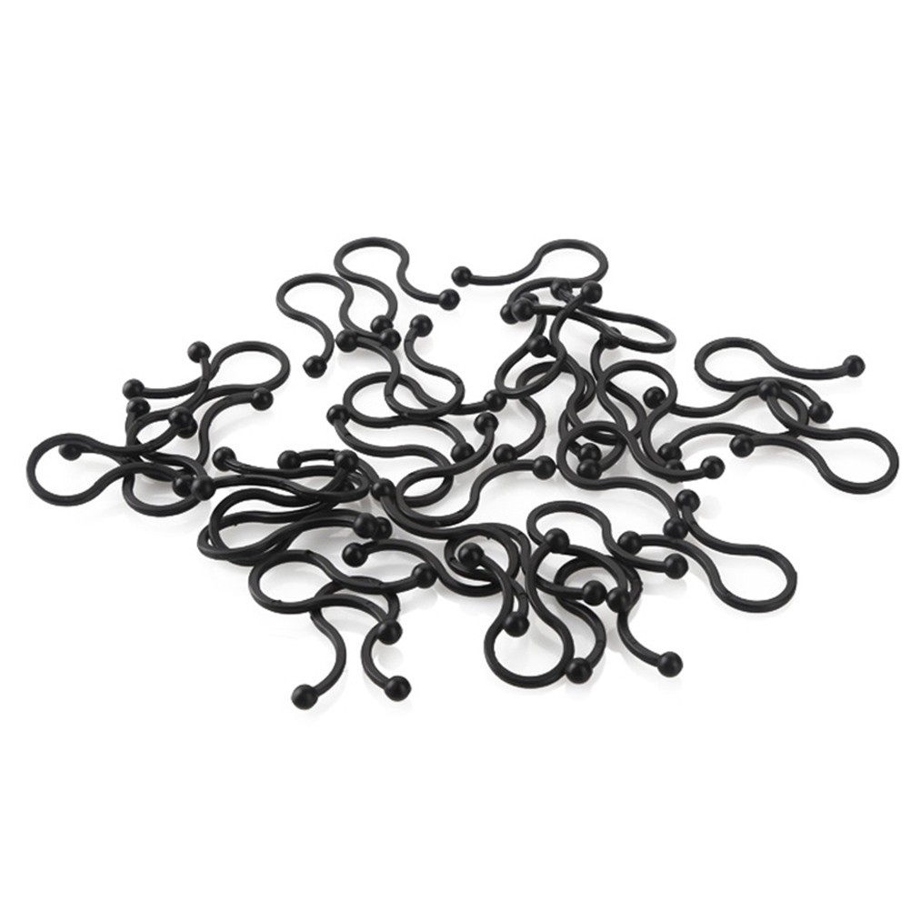 100 Pcs Desktop Fixed Data Cable Clips Organizer Wire Management Cord