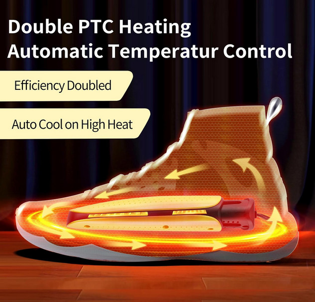 Portable Shoe Dryer Boot Warmer Auto Temperature Control Electric Drying Device