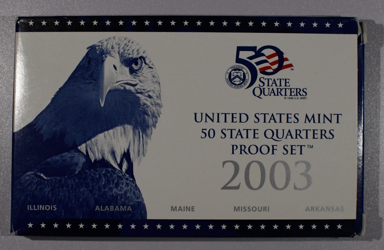 2003 United States Mint 50 State Quarters Proof Set