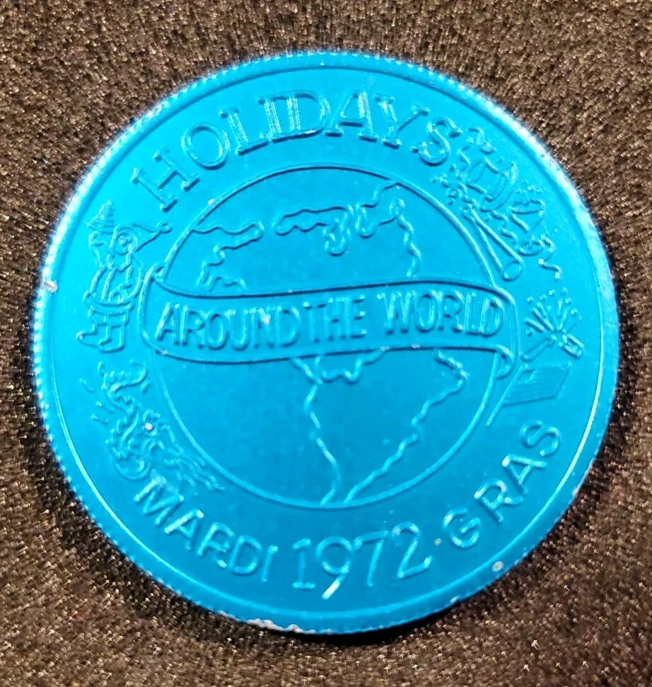 NEW ORLEANS MARDI GRAS COIN KREWE NOLAMISS INC HOLIDAYS AROUND WORLD 72 DOUBLOON