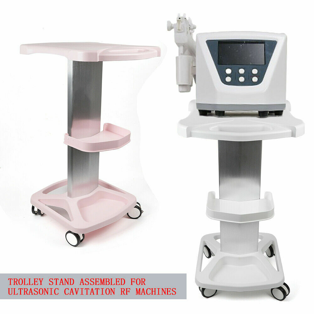 3 Tiers ABS Aluminum Alloy Medical Cart Mobile Lab Trolley Hospital Utility