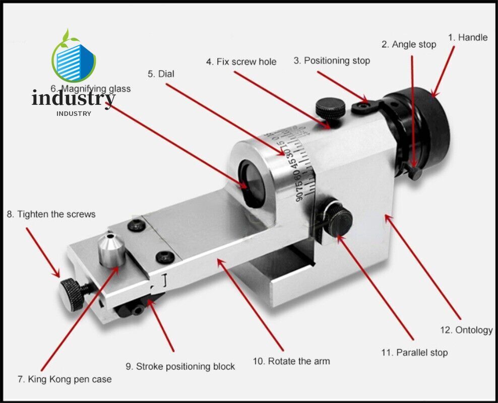 KT50 Visual Radius Angle Dresser Optical Grinding Wheel Shaper Arc Wheel Dresser