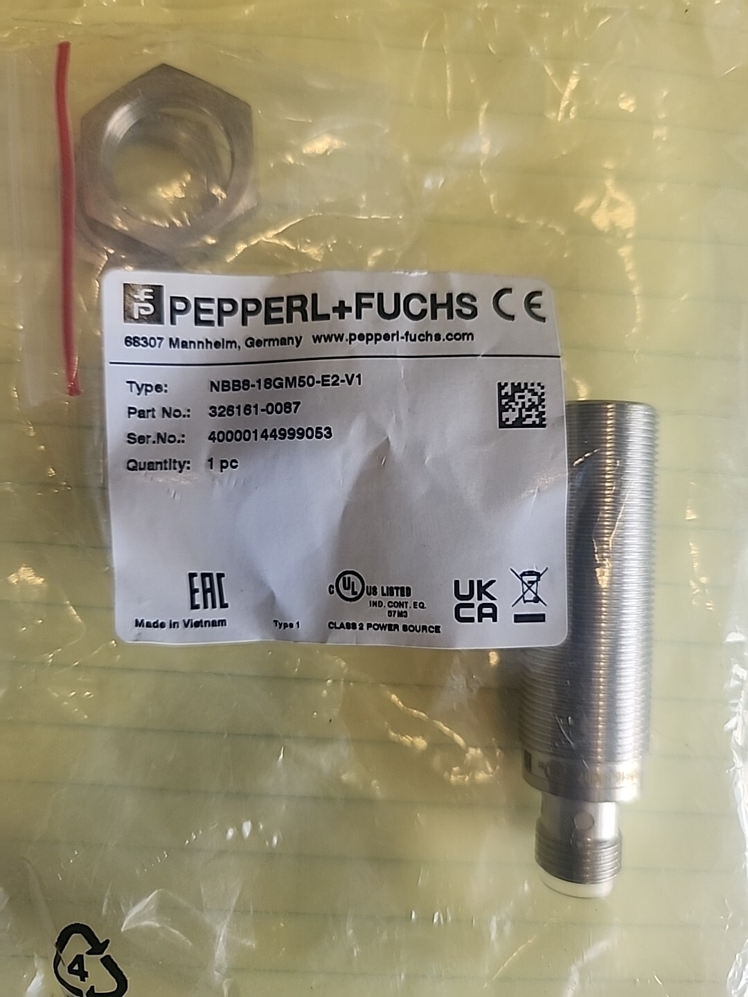 JLG Part 4360506 - SENSOR, PROXIMITY - OEM