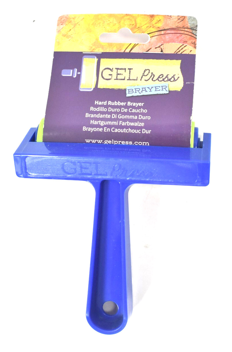 Rubber Brayer Gel Press Hard Rubber For Printmaking Scrapbooking Paper Crafts