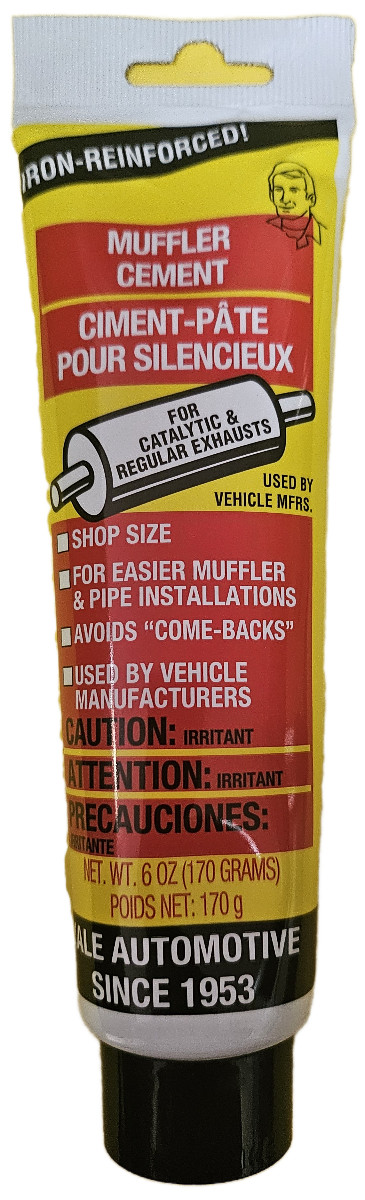 Muffler Cement Yale MC6 Steel Reinforced High Heat Resistant Exhaust Patch 6oz