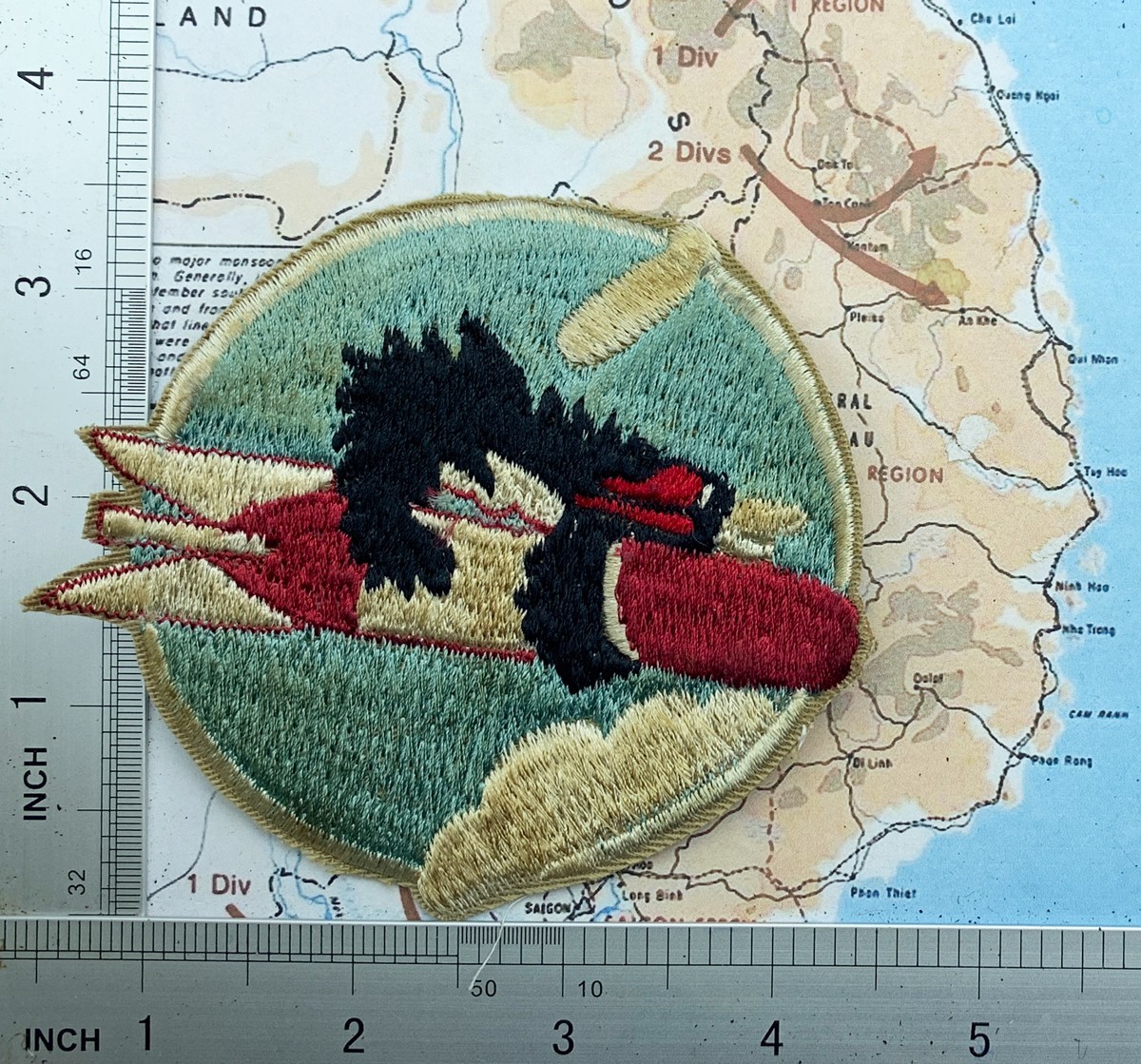 Patch , USAAF USAF 473rd Bomb Squadron 334 BG Panda Bear Patch  , t12-47
