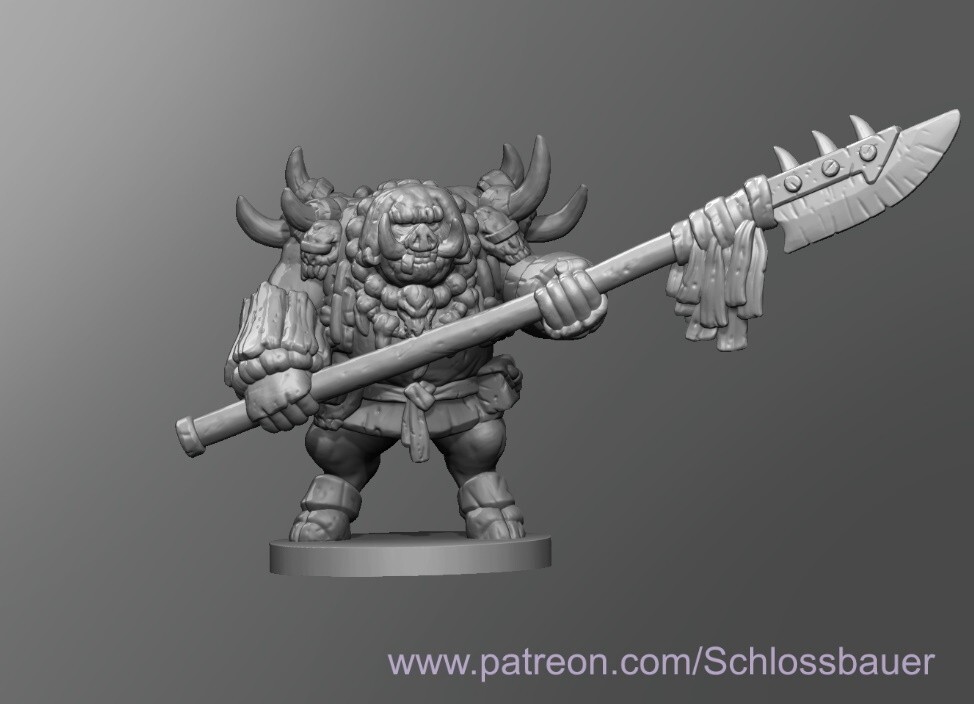 Moblin Demon Orc Pig Monster Manual 28mm Scale DND D&D Tabletop Miniature SB