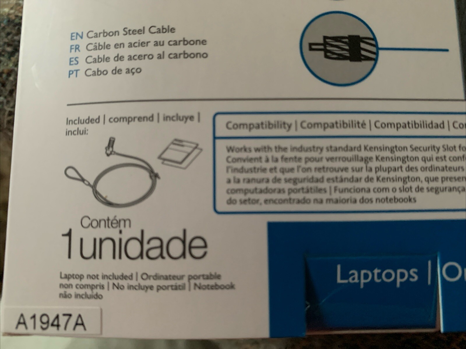 Kensington Combination Laptop Lock - NIB